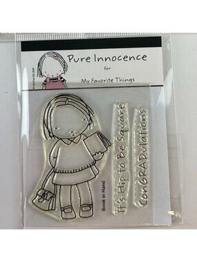 Pure Innocence Clear Acrylic Stamp My favorite Things Book in Hand